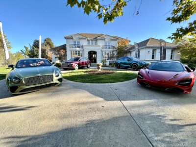 Exclusive luxury home event with exotic cars in Ruby Hill, Pleasanton, hosted by the Robert Song Team to attract high-end buyers